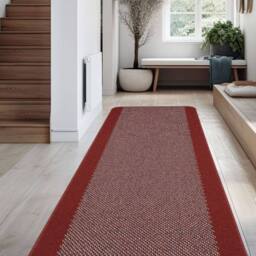 The Rug Shop UK Red Machine Washable AntiSlip Floor Mat - Size: 67 cm x 200 cm - thumbnail 4