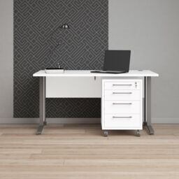 Furniture To Go Prima Desk 150cm in White - thumbnail 6