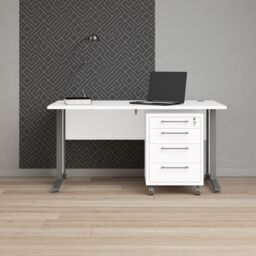 Furniture To Go Prima Desk 150cm in White - thumbnail 8