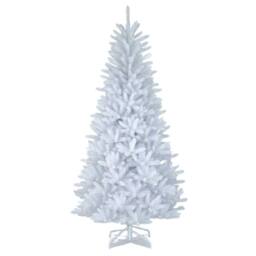 House of Home 5ft Artificial Christmas Tree with Sturdy Metal Stand - White - Size: 150 cm x 70 cm