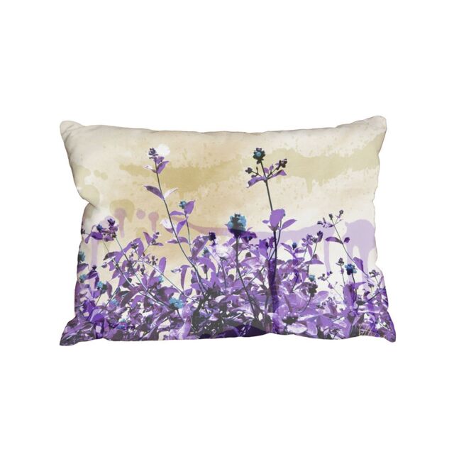 Benjamin Tate Design Cushions - Purple Flowers (Cushion)