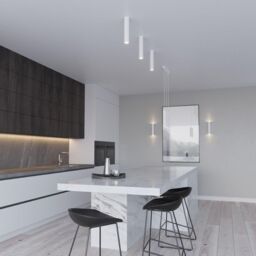 Sollux Lighting Modern Pendant Lamp 100x8x8cm 1xLight in White - Size: 100 x 8 x 8 cm - thumbnail 6