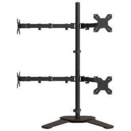 Berkfield Home Monitor Mount Black Steel VESA 75/100 mm - thumbnail 5