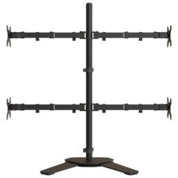 Berkfield Home Monitor Mount Black Steel VESA 75/100 mm - thumbnail 4