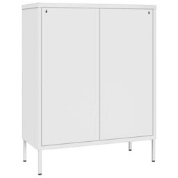 Berkfield Home Drawer Cabinet White 80x35x101.5 cm Steel - thumbnail 5