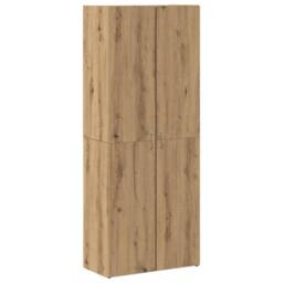 Berkfield Home Highboard Artisan Oak 60 x 32 x 153 cm Engineered Wood in Brown - thumbnail 3