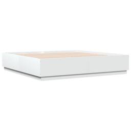 Berkfield Home Bed Frame with LED without Mattress White 200x200 cm - thumbnail 8