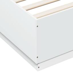 Berkfield Home Bed Frame with LED without Mattress White 200x200 cm - thumbnail 9