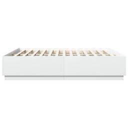 Berkfield Home Bed Frame with LED without Mattress White 200x200 cm - thumbnail 7