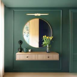 Happy Homewares Polished Gold Wireless Rechargeable 5w LED Touch Dimmable Picture Wall Light - thumbnail 5
