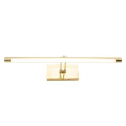 Happy Homewares Polished Gold Wireless Rechargeable 5w LED Touch Dimmable Picture Wall Light - thumbnail 3
