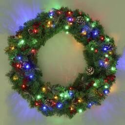 Kelvenix Christmas Wreath For Front Door Garland Christmas Decor Outdoor in Green - thumbnail 6
