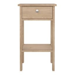 Furniture To Go Madrid Bedside Table with 1 Drawers in Jackson Hickory Oak in Light Oak - thumbnail 2