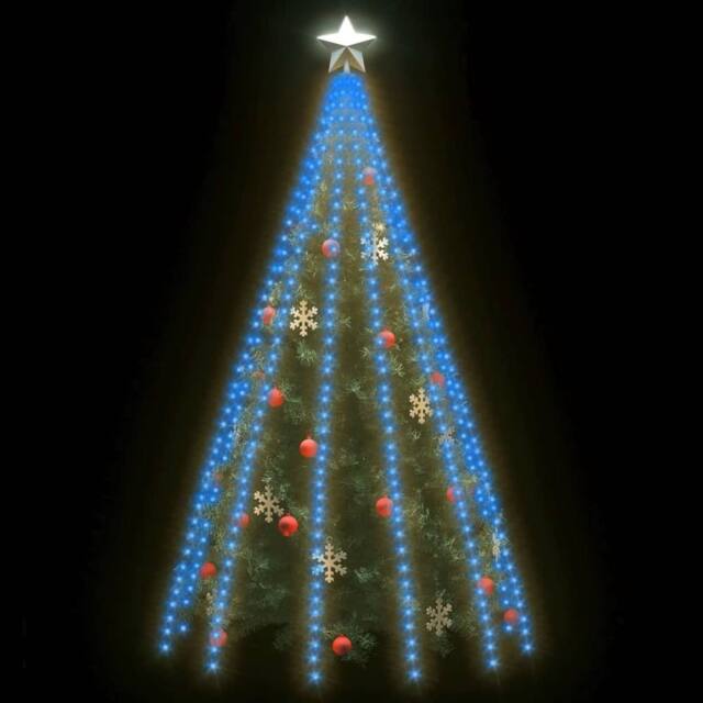 Berkfield Home Tree Lights with 500 LEDs Blue 500 cm Indoor Outdoor - image 1