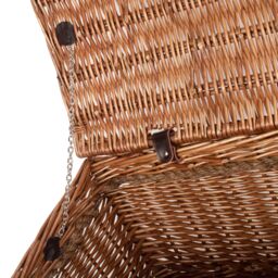 Red Hamper Wicker 60cm Double Steamed Rope Handled Trunk in Brown - thumbnail 5
