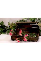 KDMD Wild Rose Spray Pink 70cm Artificial Flowers - thumbnail 1