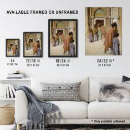 "Artery8 Frank Edwin Scott Women Near the Stairs No 1 Wall Art Print - Size: W12"" x H16""" - thumbnail 3