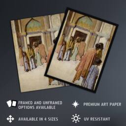 "Artery8 Frank Edwin Scott Women Near the Stairs No 1 Wall Art Print - Size: W12"" x H16""" - thumbnail 2