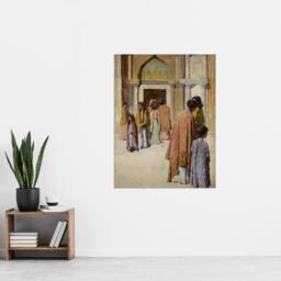 "Artery8 Frank Edwin Scott Women Near the Stairs No 1 Wall Art Print - Size: W12"" x H16""" - thumbnail 4