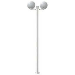 Berkfield Home Outdoor Floor Lamps 3pcs Silver 215 cm Stainless Steel - thumbnail 6