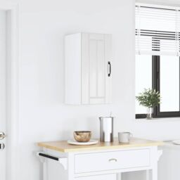 Berkfield Home Kitchen Wall Cabinet Lucca High Gloss White Engineered Wood - thumbnail 2