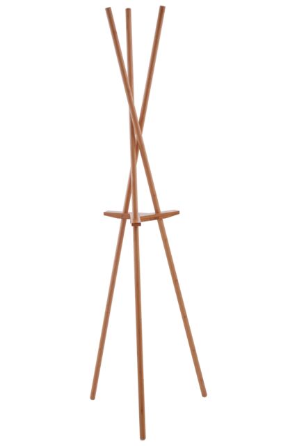 Orsina Minimalist Natural Wood Coat Stand, Functional Coat Rack Stand, Natural Bamboo Constructed Coat Stand - image 1