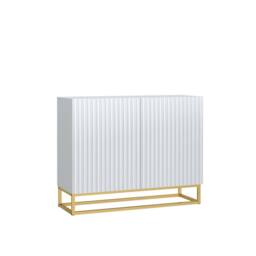 Creative Furniture Ripple Sideboard 100cm - White with Fluted Doors - thumbnail 9