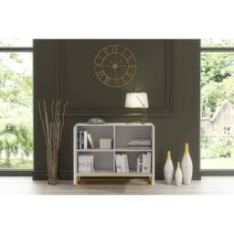 Creative Furniture Ripple Sideboard 100cm - White with Fluted Doors - thumbnail 3