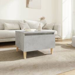 Berkfield Home Side Table Concrete Grey 50x46x35 cm Engineered Wood - Size: 50 x 46 x 35 cm - thumbnail 2