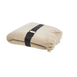 Seasons Faux Mohair Blanket in Beige - thumbnail 1