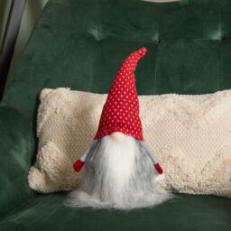 Samuel Alexander 34cm Festive Gonk Cuddly Santa Indoor Christmas Plush Decoration in Spotty Hat in Red - thumbnail 9