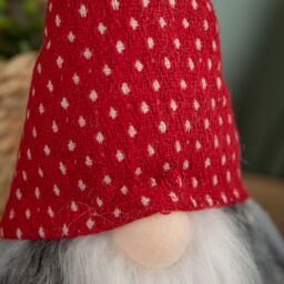 Samuel Alexander 34cm Festive Gonk Cuddly Santa Indoor Christmas Plush Decoration in Spotty Hat in Red - thumbnail 6