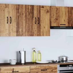 Berkfield Home Kitchen Wall Cabinet Kalmar Old Wood Engineered Wood in Brown - thumbnail 3