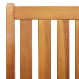 Berkfield Home Garden Bench 122.5x77x74 cm Solid Acacia Wood in Brown - thumbnail 8