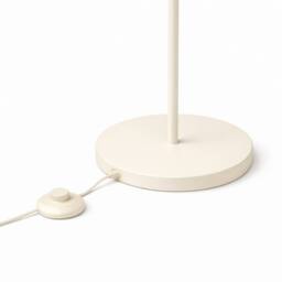 CGC Lighting Lena Cream Off-White Straight Floor Lamp with Large Scalloped Lampshade - thumbnail 5