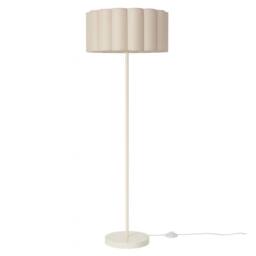 CGC Lighting Lena Cream Off-White Straight Floor Lamp with Large Scalloped Lampshade - thumbnail 2