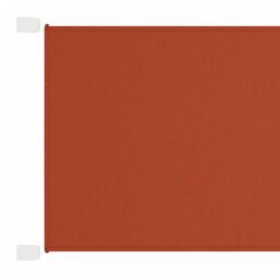 Berkfield Home Vertical Awning Terracotta 100x1200 cm Oxford Fabric in Red