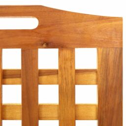 Berkfield Home 3-Panel Room Divider 121x2x170 cm Solid Acacia Wood in Brown - Size: 121 x 2 x 170 cm - thumbnail 5