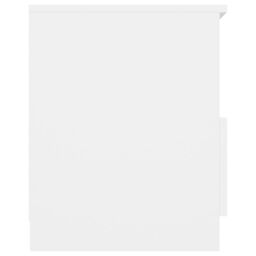 Berkfield Home Bed Cabinet White 40x40x50 cm Engineered Wood - Size: 40 x 40 x 50 cm - thumbnail 4