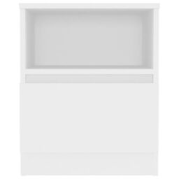 Berkfield Home Bed Cabinet White 40x40x50 cm Engineered Wood - Size: 40 x 40 x 50 cm - thumbnail 3