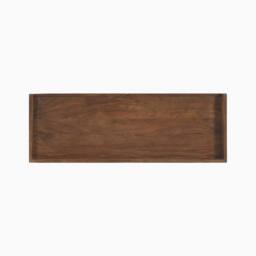 FurnitureboxUK Vinson Rectangle Walnut Wood 2 Drawer Console Table - thumbnail 7