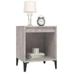 Berkfield Home Bedside Cabinets 2 pcs Concrete Grey 40x35x50 cm - Size: 40 x 35 x 50 cm - thumbnail 4