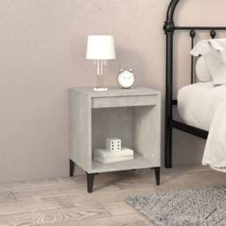 Berkfield Home Bedside Cabinets 2 pcs Concrete Grey 40x35x50 cm - Size: 40 x 35 x 50 cm - thumbnail 3