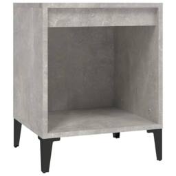 Berkfield Home Bedside Cabinets 2 pcs Concrete Grey 40x35x50 cm - Size: 40 x 35 x 50 cm - thumbnail 5