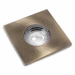 SE Home 4 PACK - Antique Brass GU10 Square Fire Rated Downlight - IP65 in Gold - thumbnail 2