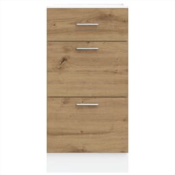Berkfield Home Bottom Cabinet Artisan Oak 40x46x81.5 cm Engineered Wood in Brown - thumbnail 4