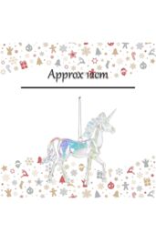 VFM e-Store Christmas Tree Decoration Iridescent Acrylic Unicorn in Clear - thumbnail 2