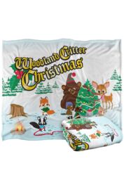 South Park Woodland Critter Christmas Silky Touch Super Soft Throw Blanket 152 X 127 cm in White - thumbnail 2