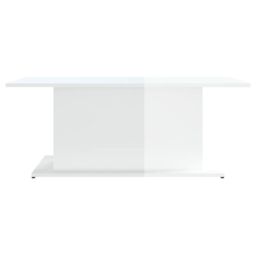 Berkfield Home Coffee Table High Gloss White 102x55.5x40 cm Engineered Wood - thumbnail 5