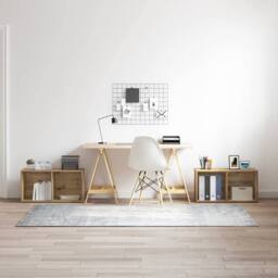 Berkfield Home with Shelf 2 pcs Artisan oak 72 x 35 x 36.5 cm Engineered wood in Brown - thumbnail 2